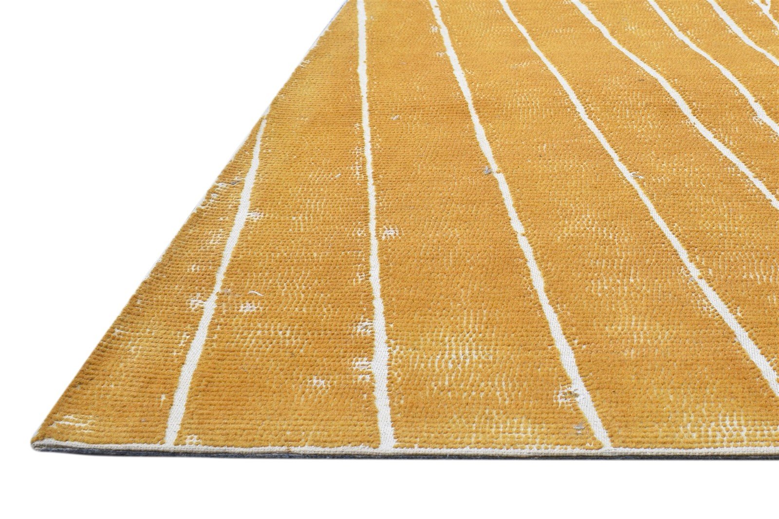 100% Wool Orange Rug 5X8 Modern Hand Tufted Scandinavian Geometric Room Size   7864092983445