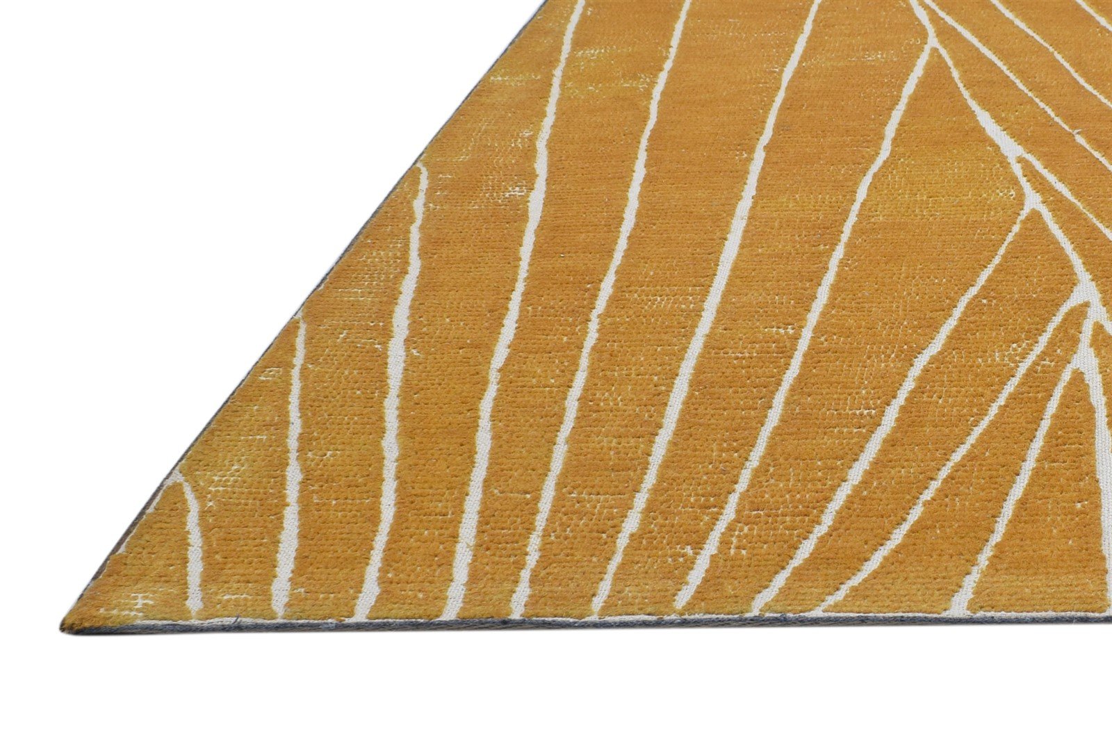 100% Wool Orange Rug 5X8 Modern Hand Tufted Scandinavian Geometric Room Size   7864329797781