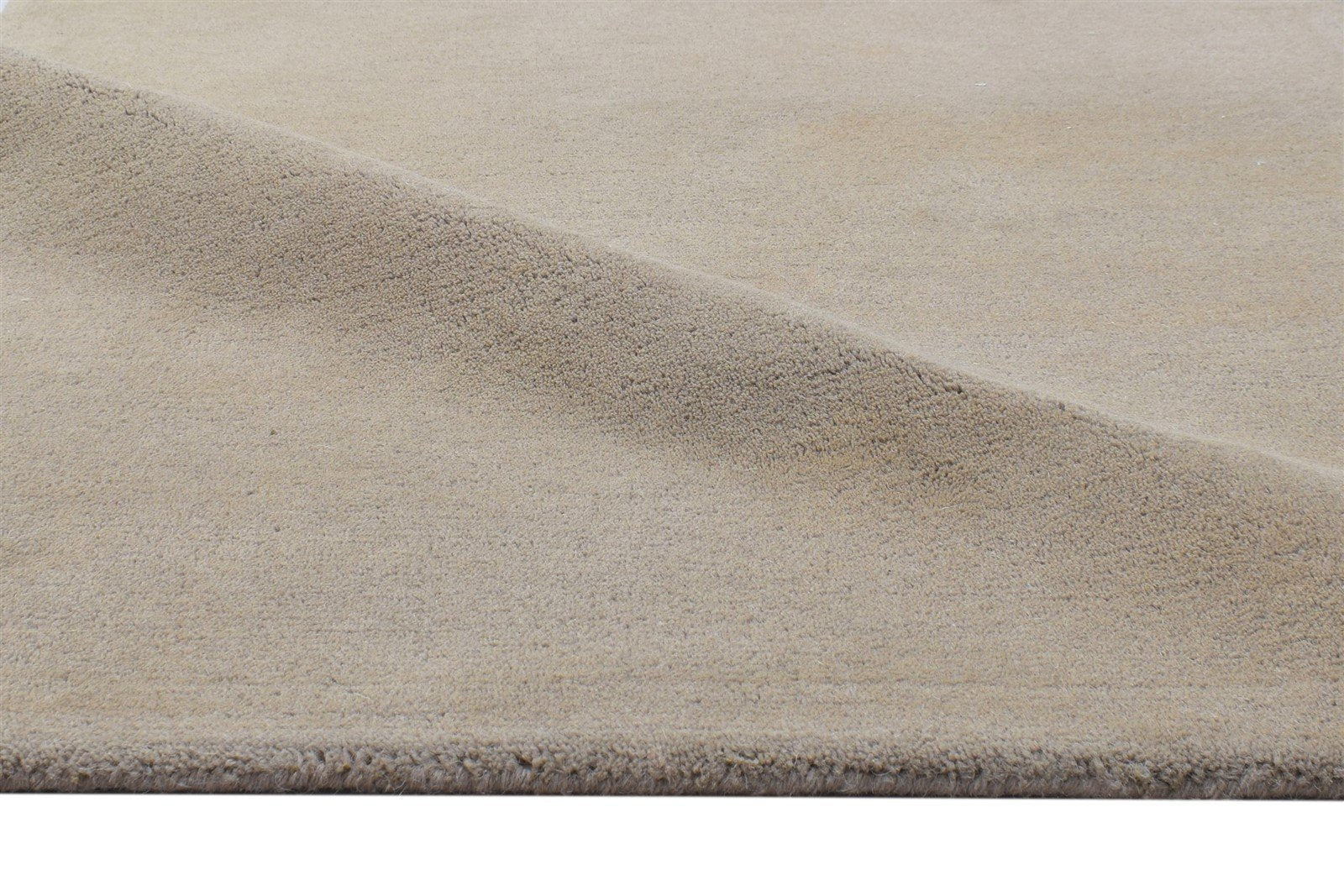 100% Wool Peach Rug 3X5 Modern Hand Tufted Scandinavian Solid Room Size Carpet   7864311644309