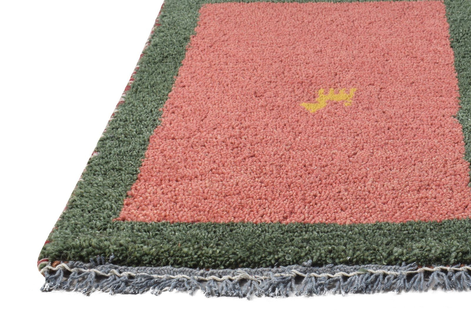 100% Wool Pink Rug 1' X 2' Tribal Hand Knotted Gabbeh Southwestern Small Carpet   7864508088469