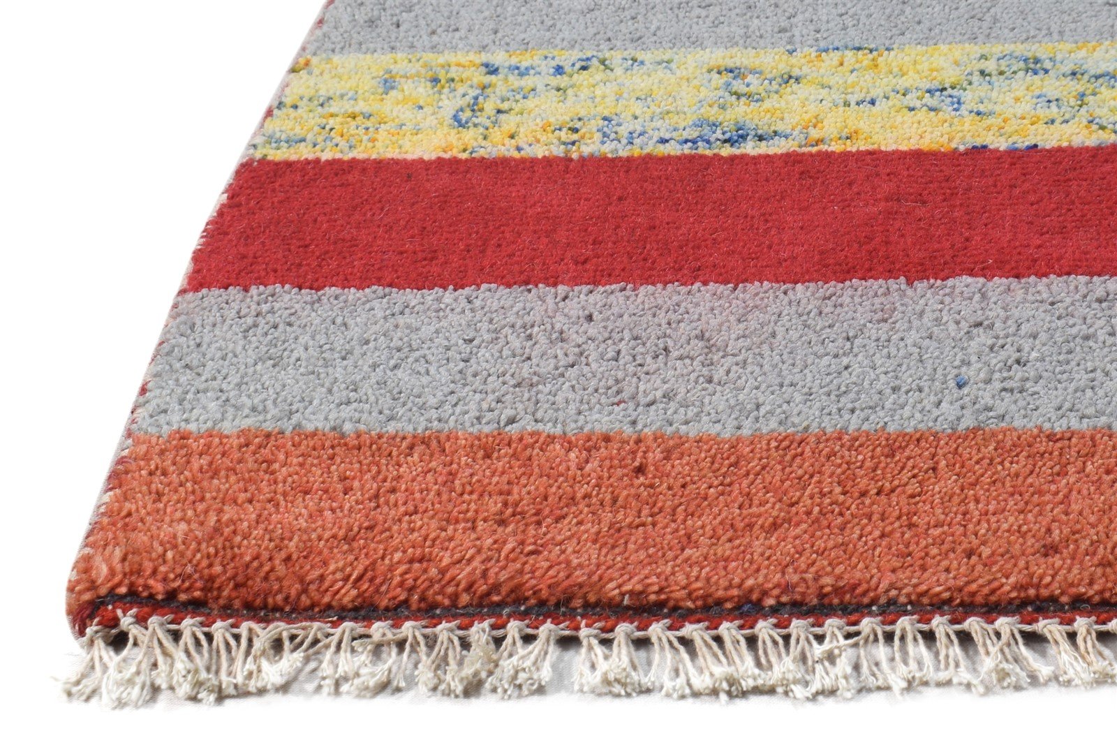 100% Wool Red Rug 1' X 2' Tribal Hand Knotted Gabbeh Southwestern Small Carpet   7864503337109