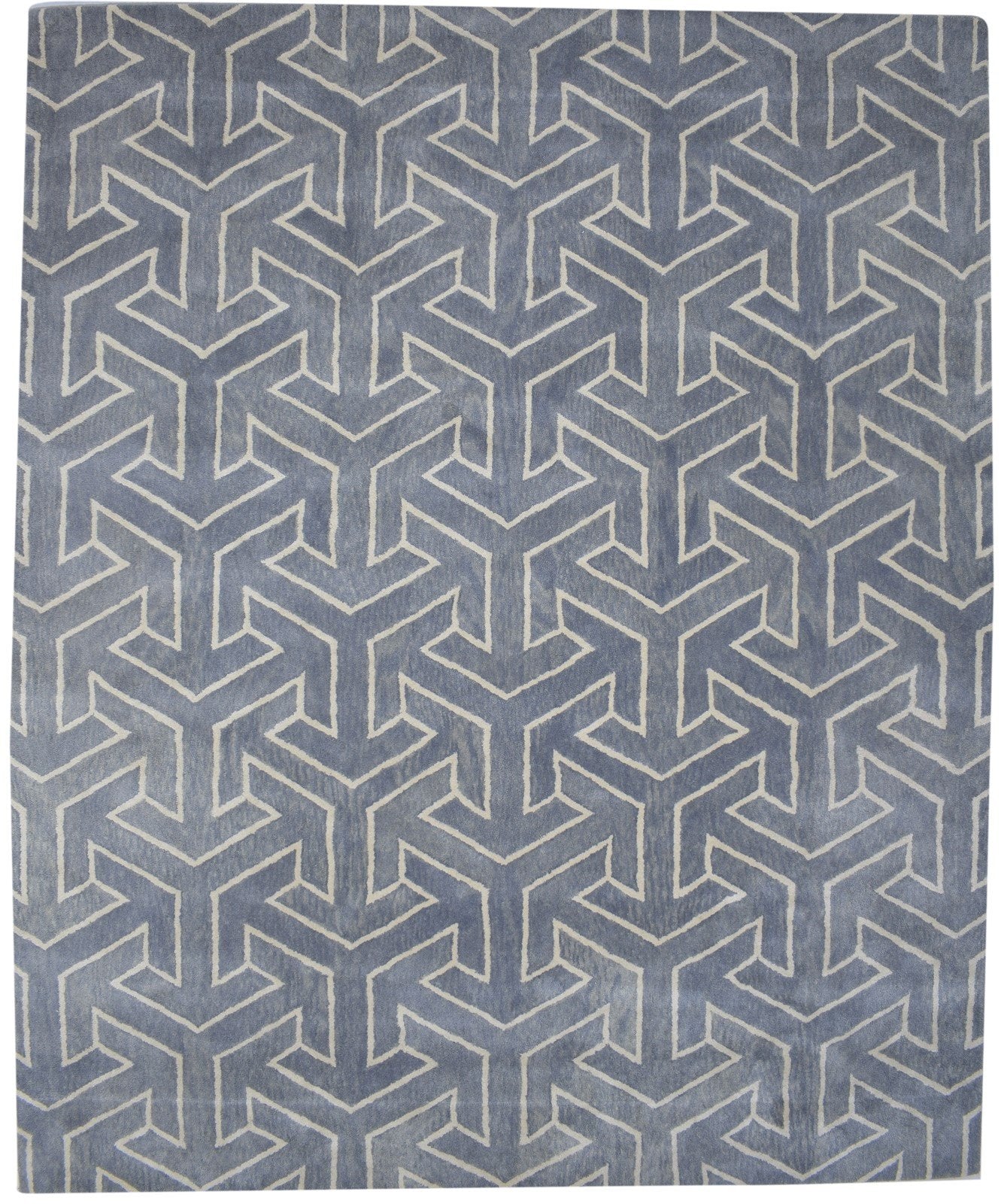 100% Wool Rug 8' X 10' Modern Hand Tufted Scandinavian Arrow Large Carpet   7864087675029