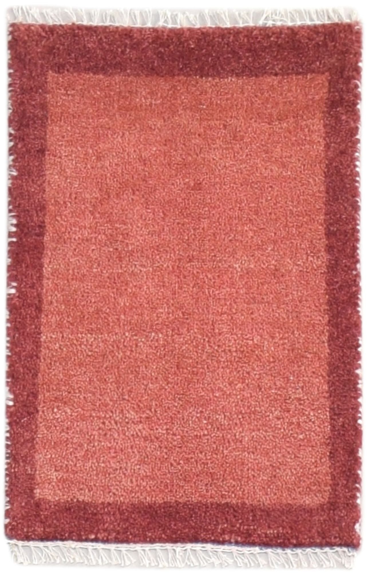 100% Wool Rust Rug 1' X 2' Tribal Hand Knotted Gabbeh Southwestern Small Carpet   7864499208341