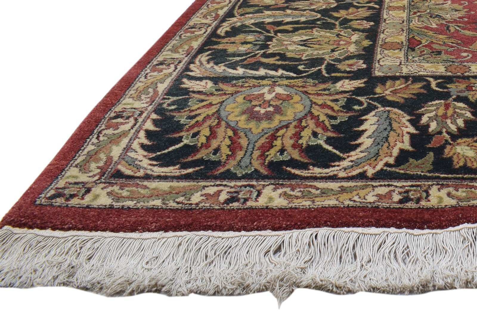 Red Wool Rug 8' X 10' Persian Hand Knotted Kashan Oriental Large Carpet 