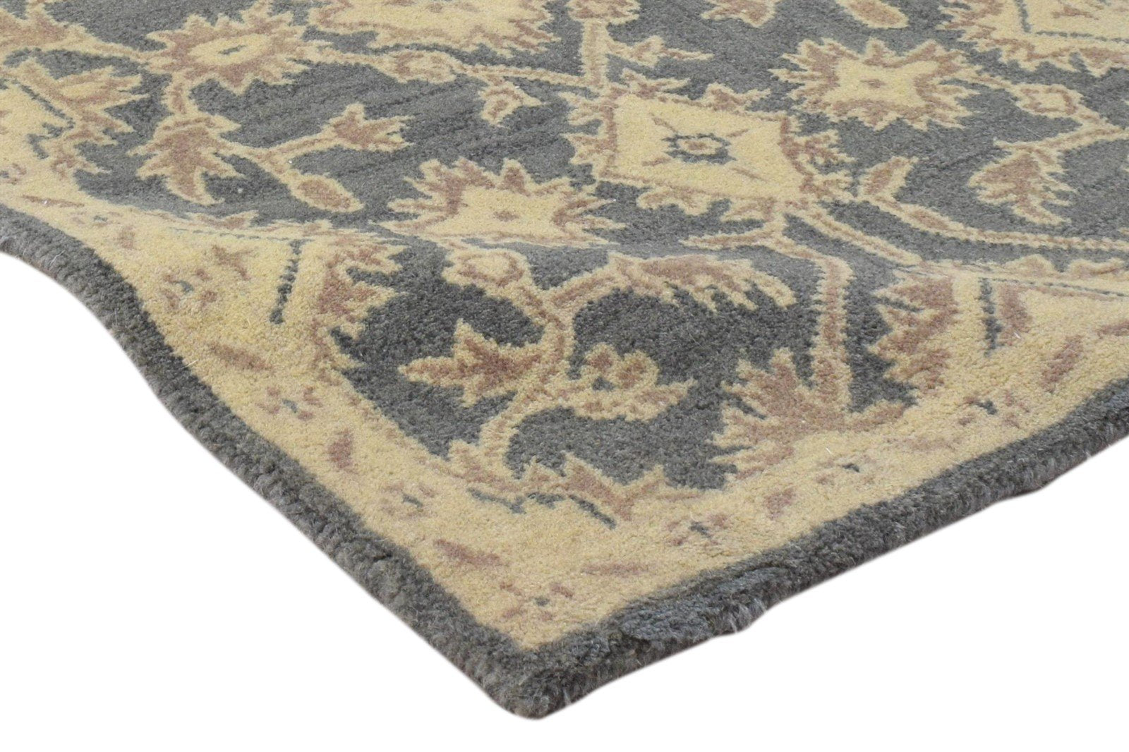 Hand Tufted Charcoal Wool Rug 2' X 3' Persien Afshar Oriental Small Carpet 