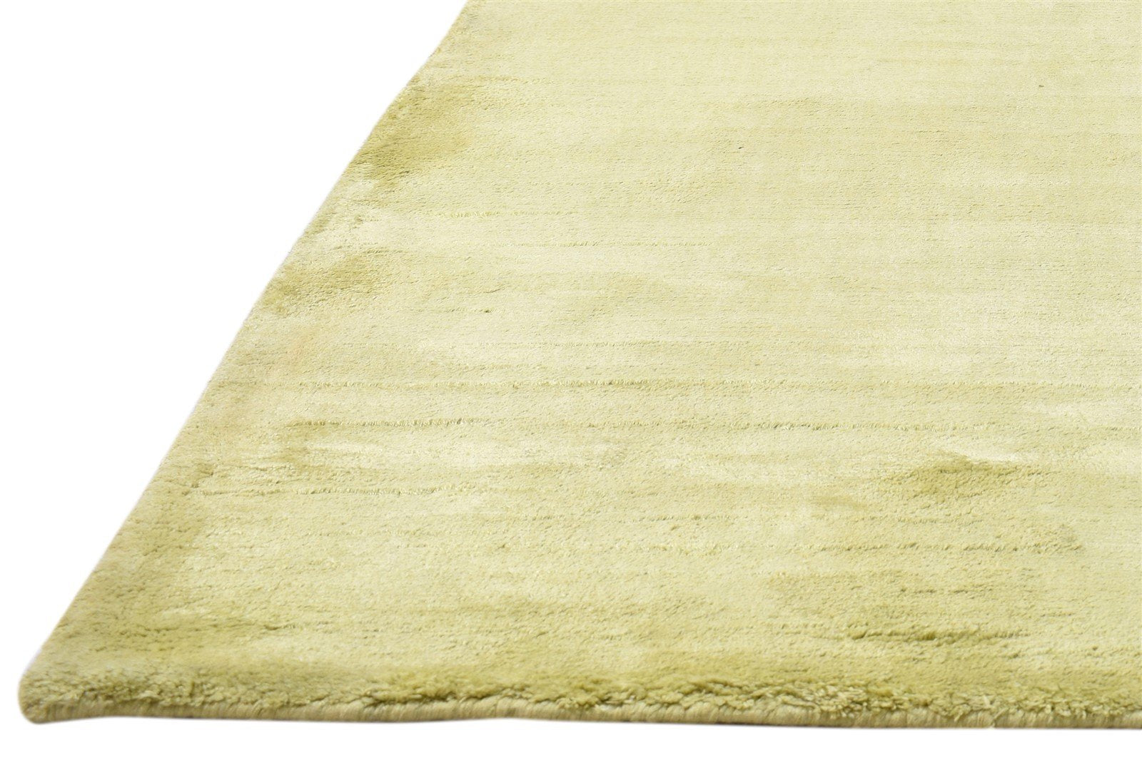 8' X 9' Rug Silk Gold Modern Handloom Scandinavian Solid Large Carpet