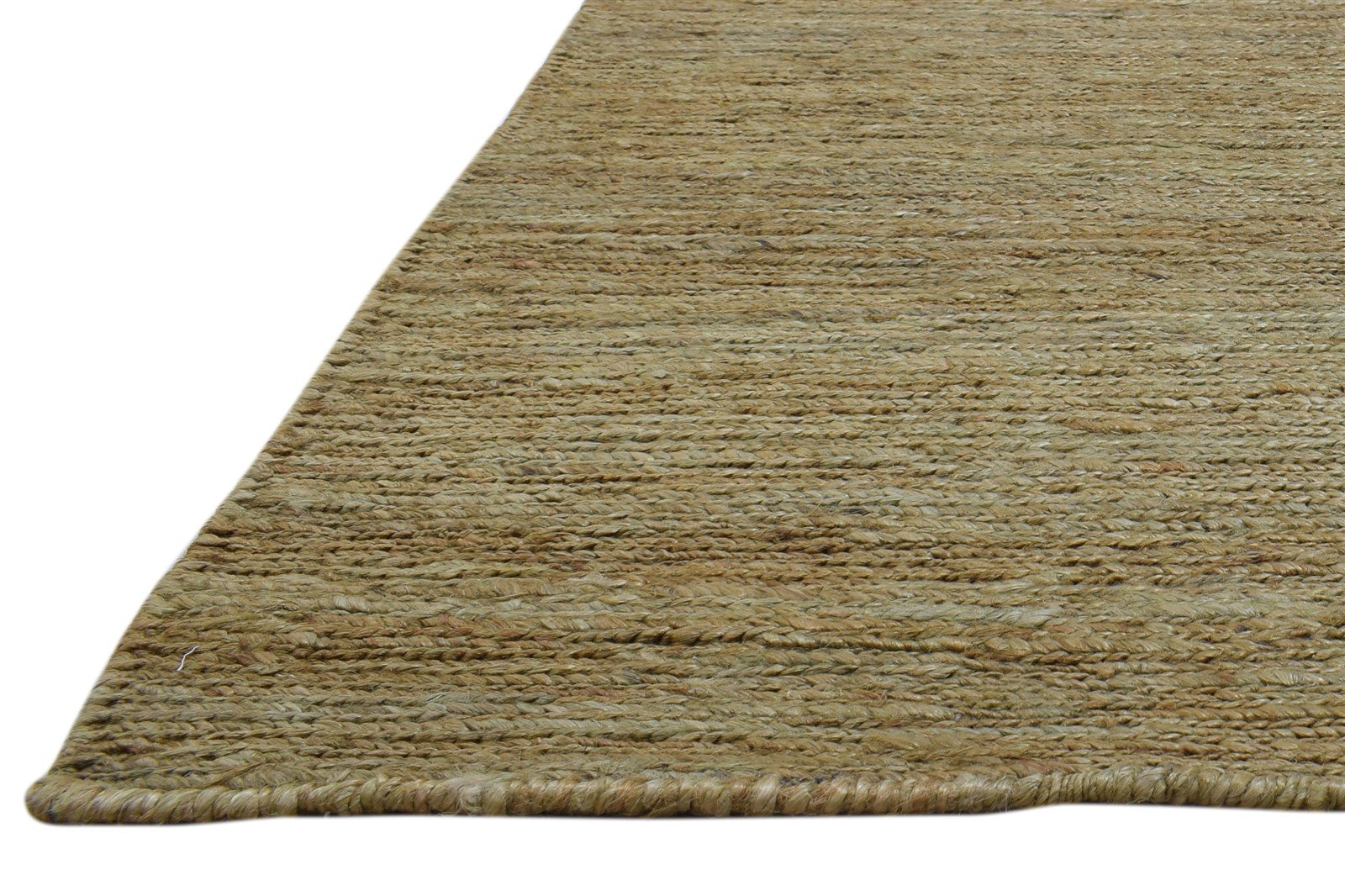 Gold Jute Rug 5' X 8' Modern Hand Knotted Scandinavian Solid Room Size Carpet 