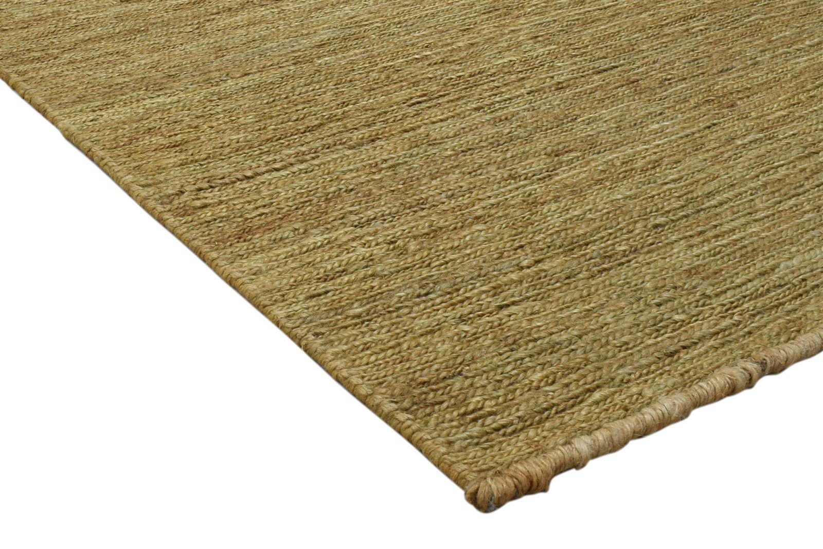 Gold Jute Rug 5' X 8' Modern Hand Knotted Scandinavian Solid Room Size Carpet 