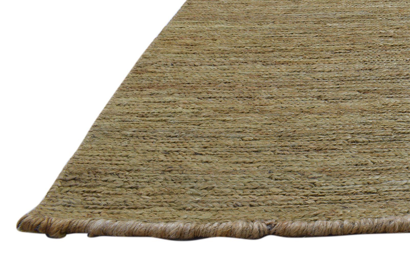 Gold Jute Rug 5' X 8' Modern Hand Knotted Scandinavian Solid Room Size Carpet 