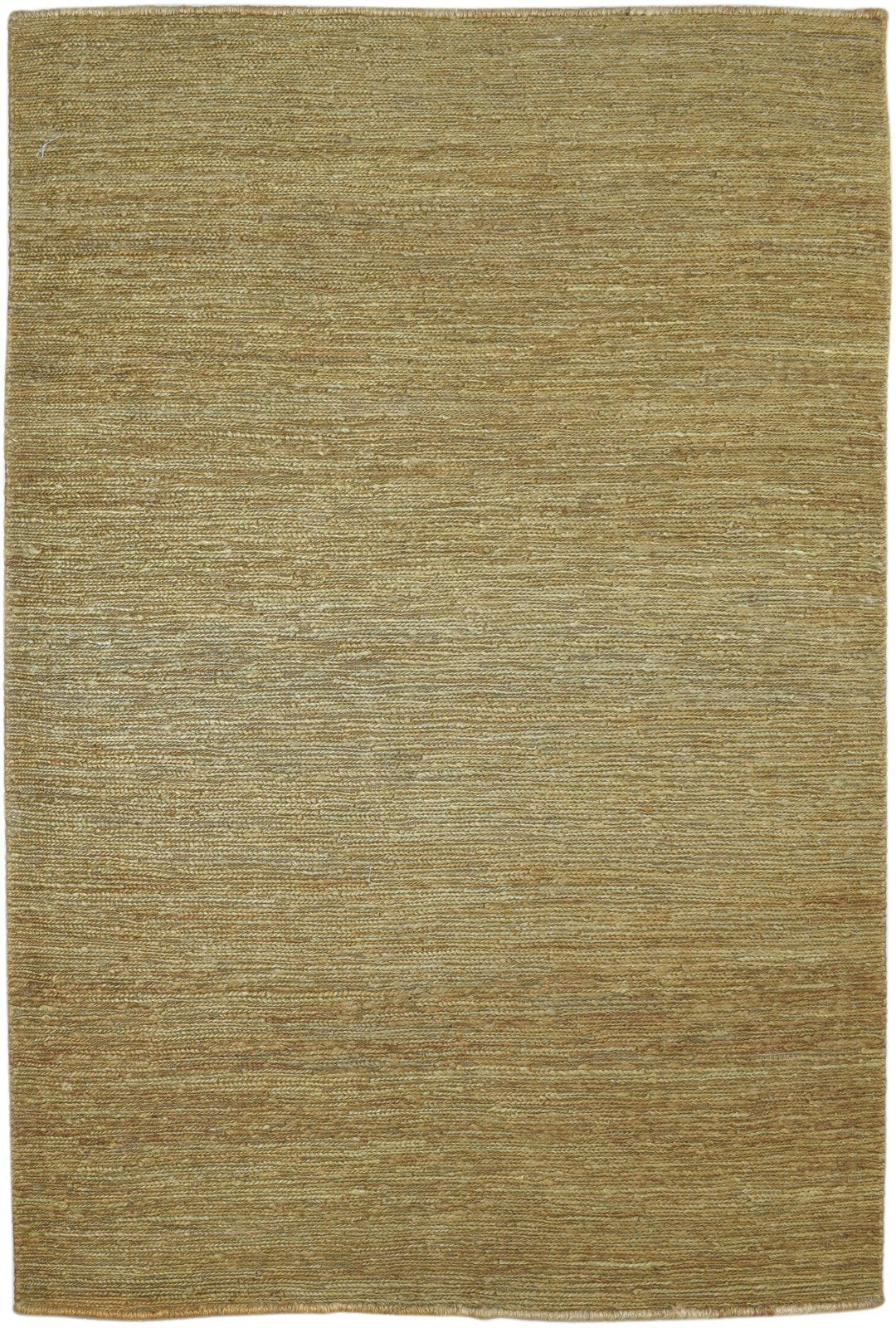 Gold Jute Rug 5' X 8' Modern Hand Knotted Scandinavian Solid Room Size Carpet 