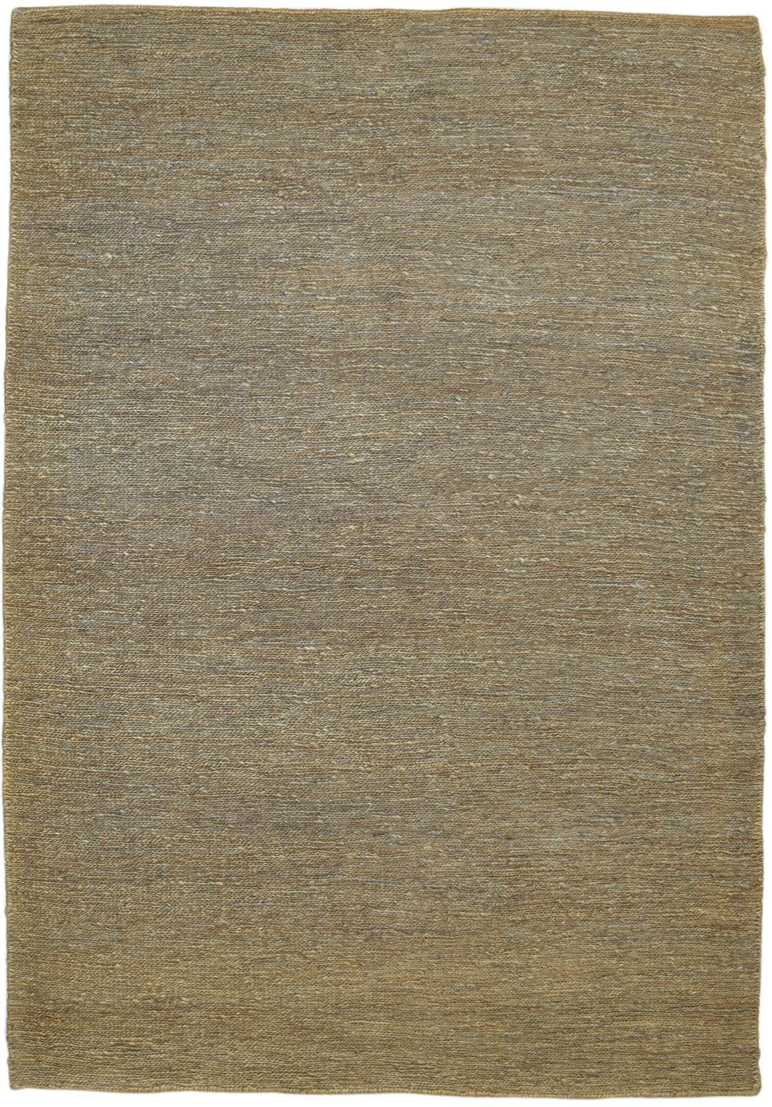 5' X 8' Rug Jute Gold Modern Hand Knotted Scandinavian Solid Room Size Carpet