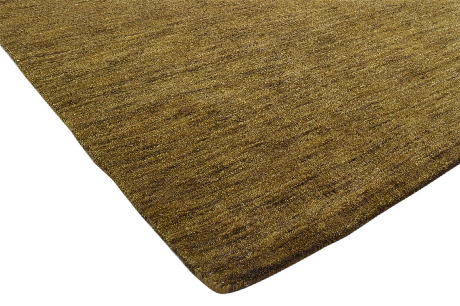 Brown Wool Rug 5' X 8' Modern Handloom Scandinavian Solid Room Size Carpet 