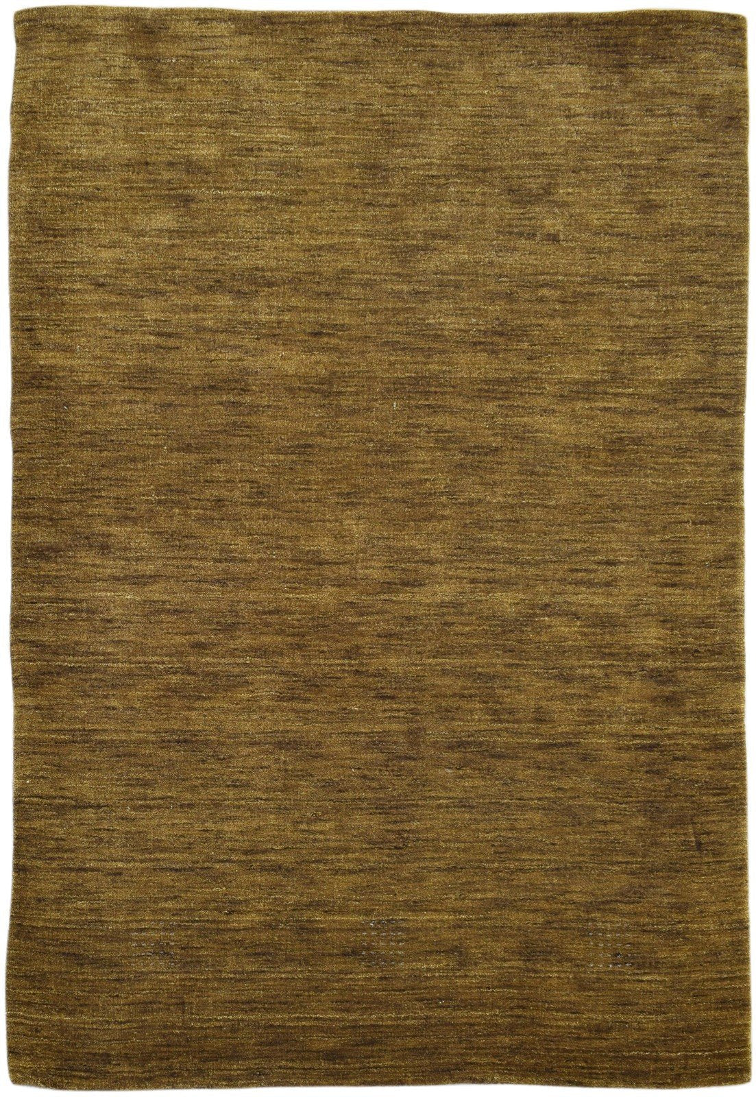 Brown Wool Rug 5' X 8' Modern Handloom Scandinavian Solid Room Size Carpet 