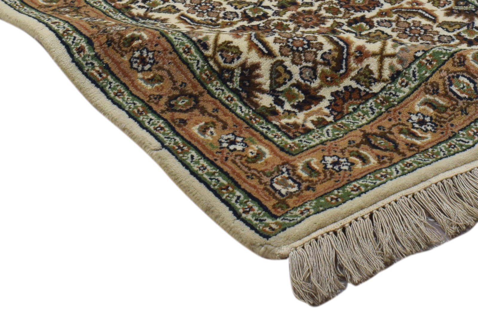 2' X 8' Rug Wool Beige Persian Hand Knotted Kashan Oriental Small Runner  Area Rug 