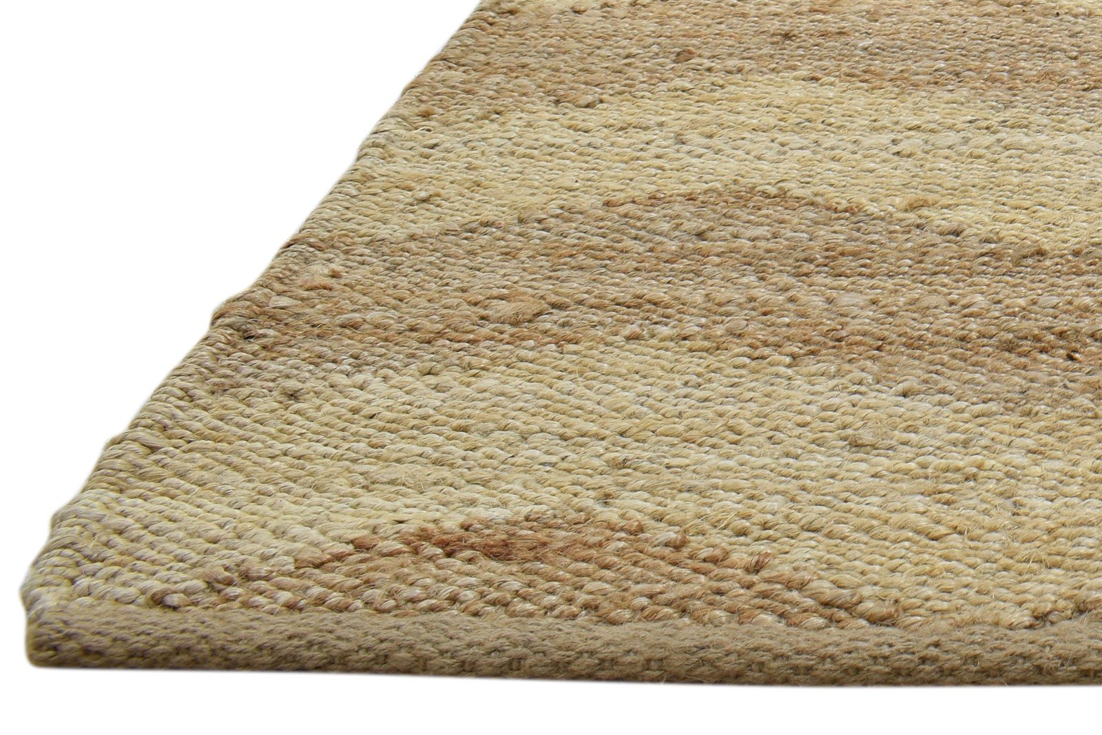 Beige Jute Rug 2' X 3' Modern Hand Knotted French Chevron Small Carpet