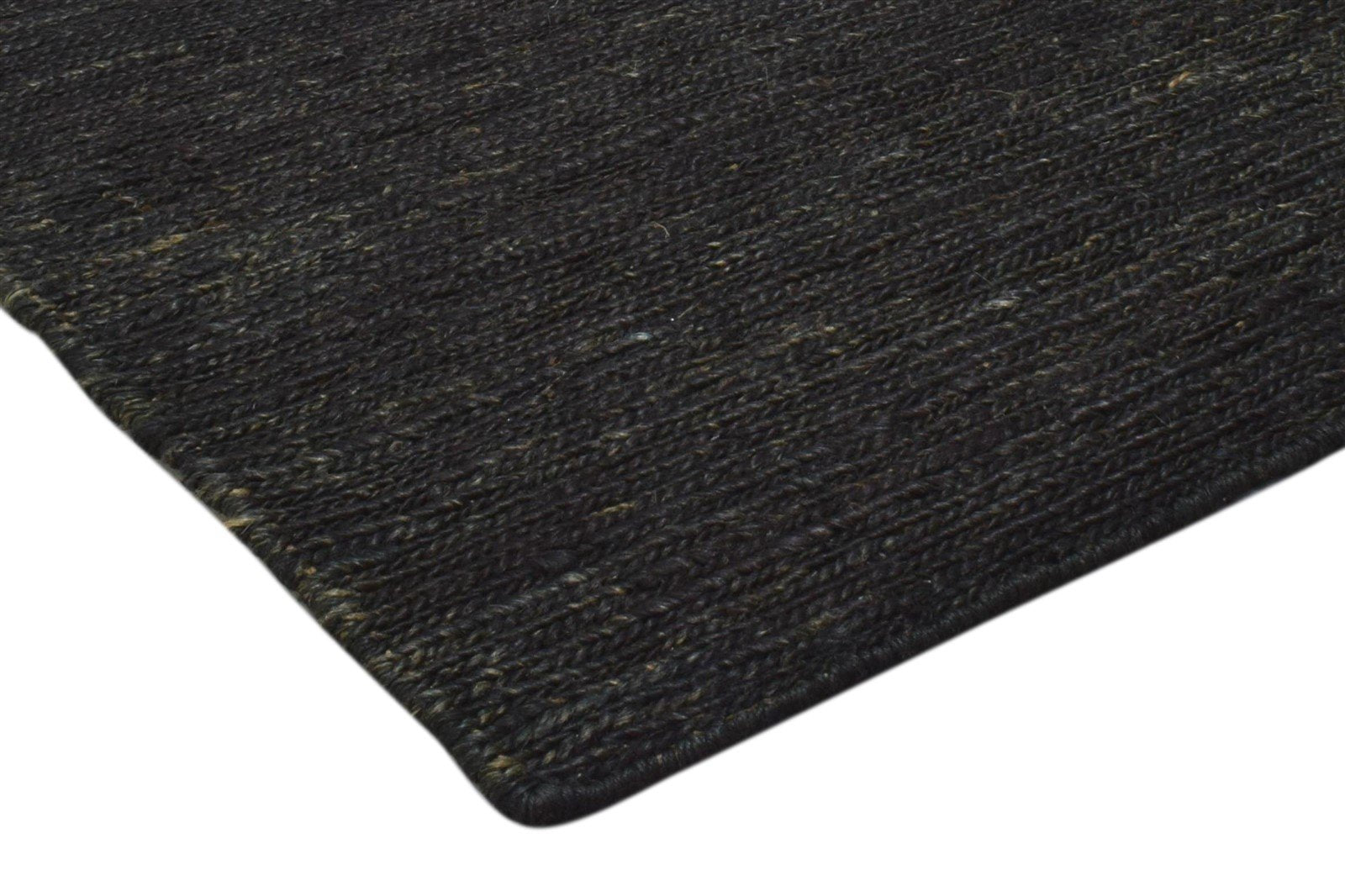 2' X 3' Rug Jute Charcoal Modern Hand Knotted Scandinavian Solid Small Carpet 