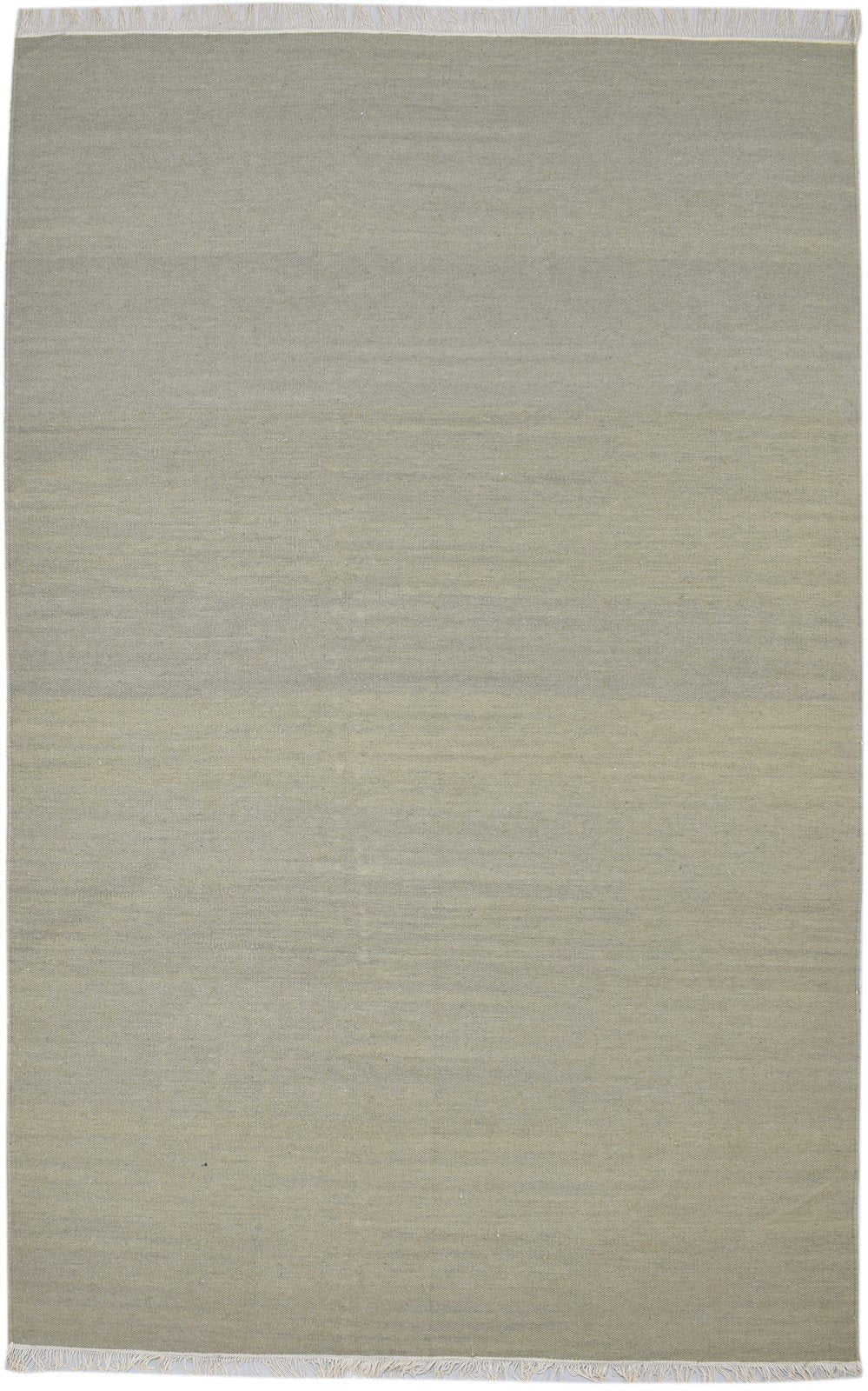 Grey Wool Rug 5' X 8' Modern Dhurrie Scandinavian Solid Room Size Carpet