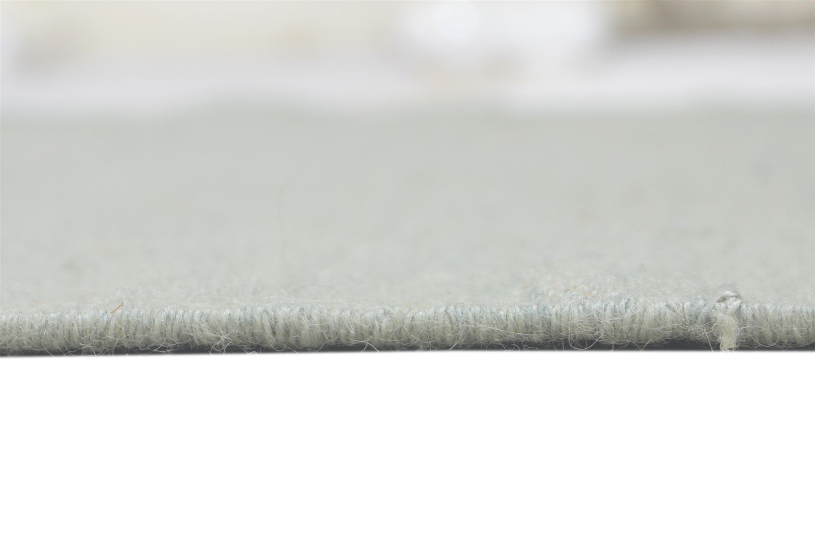 Grey Wool Rug 3' X 6' Modern Dhurrie Scandinavian Solid Room Size Carpet 