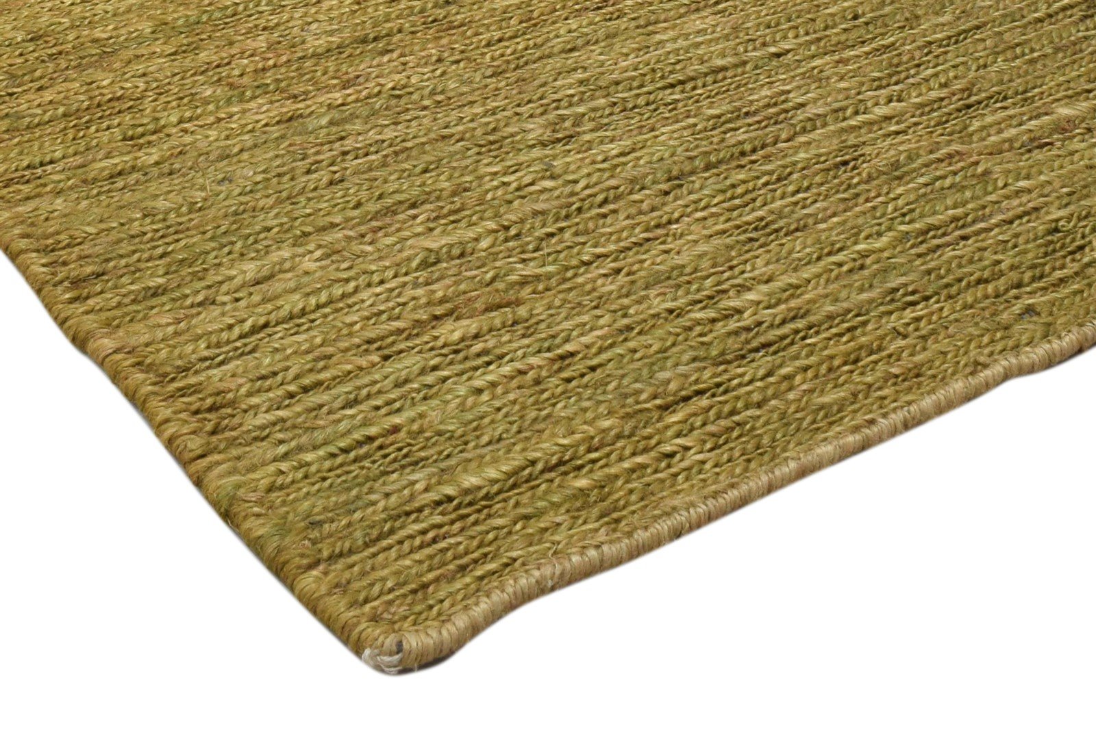 Hand Knotted Brown Jute Rug 2' X 3' Modern Scandinavian Solid Small Carpet 