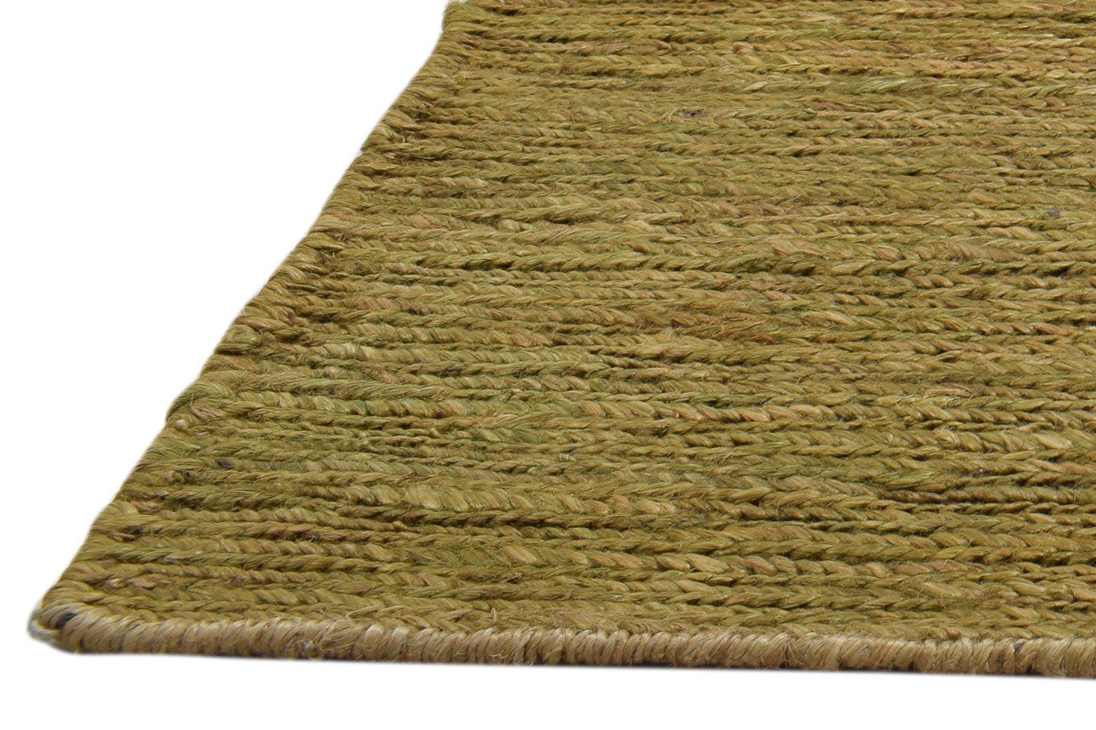 Hand Knotted Brown Jute Rug 2' X 3' Modern Scandinavian Solid Small Carpet 