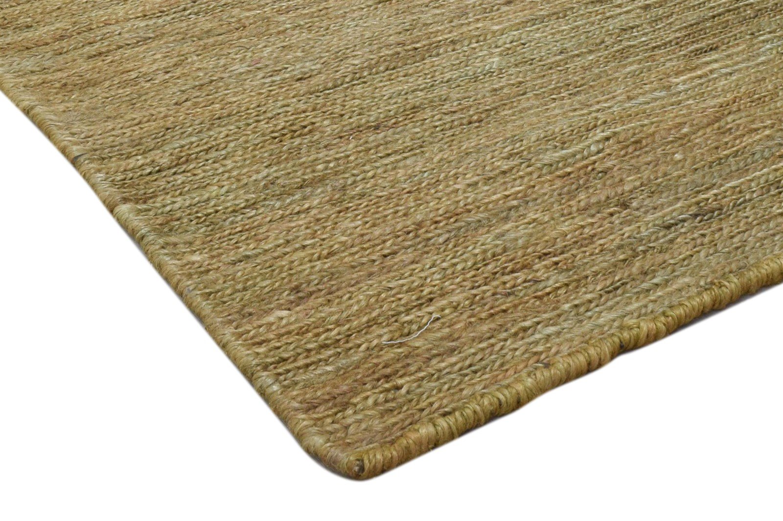 Jute Brown Rug 2' X 3' Modern Hand Knotted Scandinavian Solid Small Carpet 