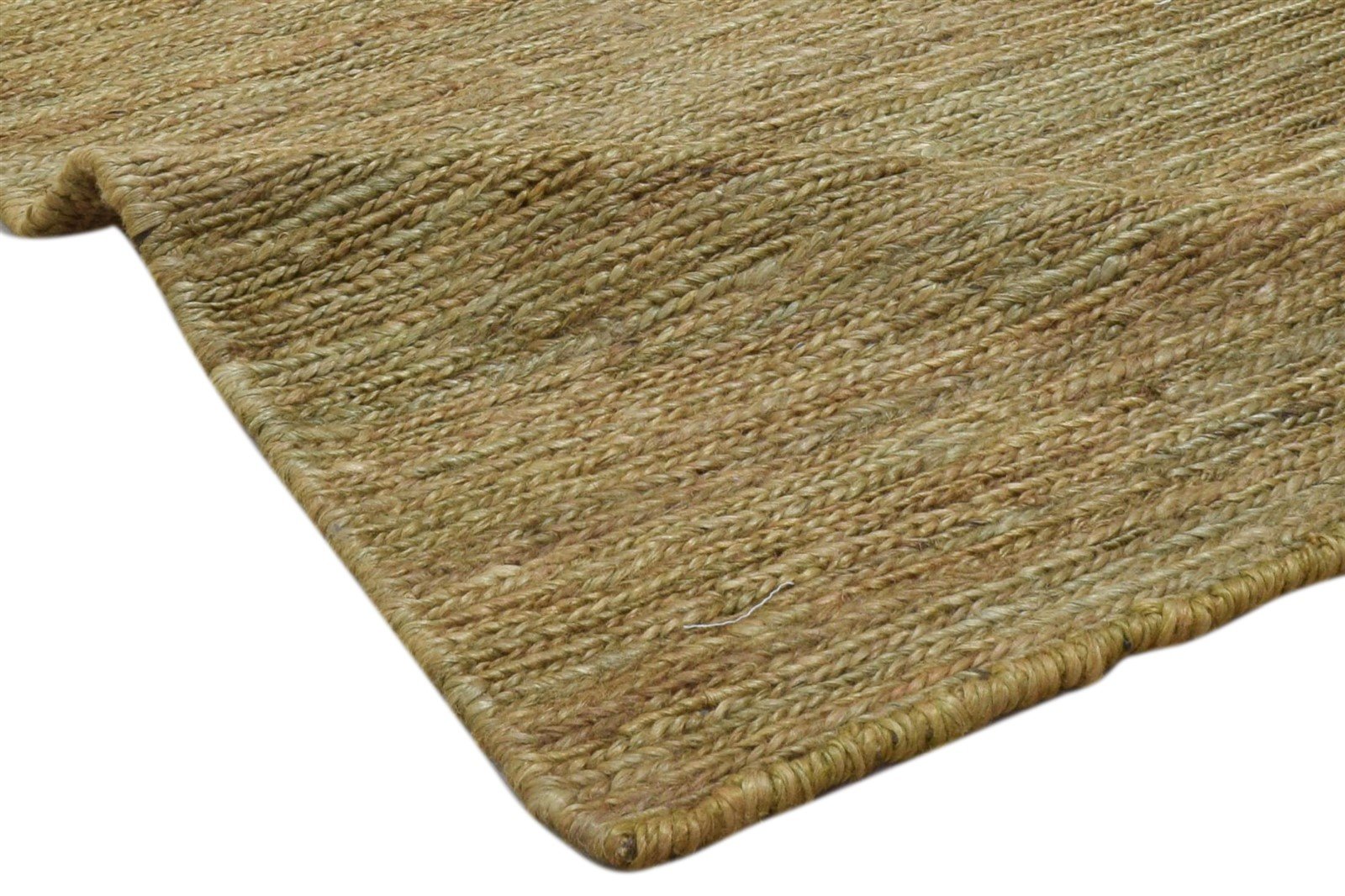 Jute Brown Rug 2' X 3' Modern Hand Knotted Scandinavian Solid Small Carpet 