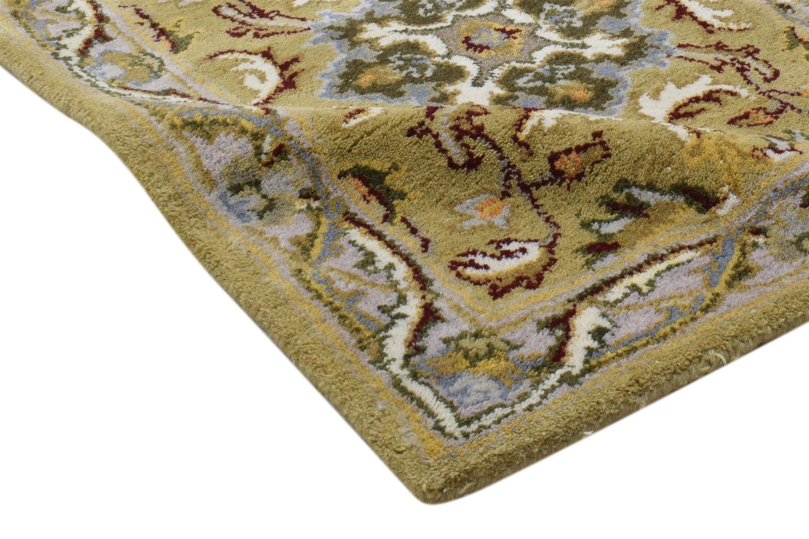 Wool Gold Rug 2' X 7' Persian Hand Tufted Oushak Oriental Small Runner 