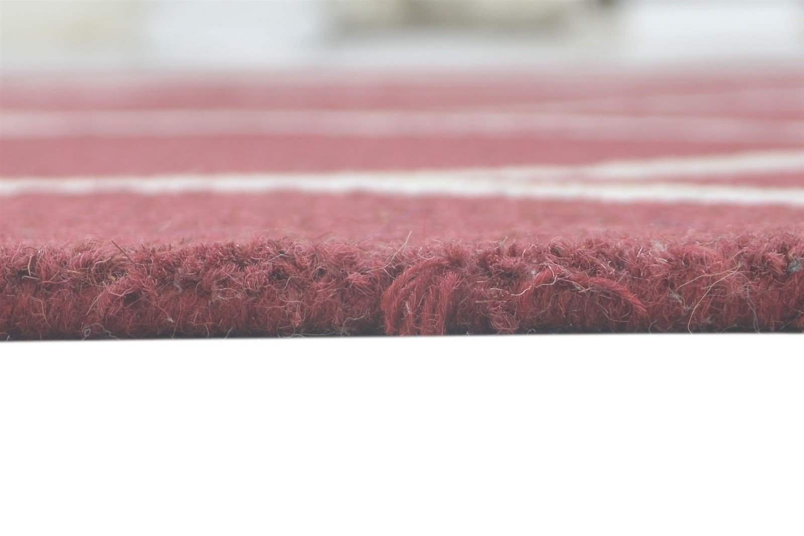Red Wool Rug 5' X 7' Modern Hand Tufted Moroccan Trellis Room Size Carpet  Area Rug 