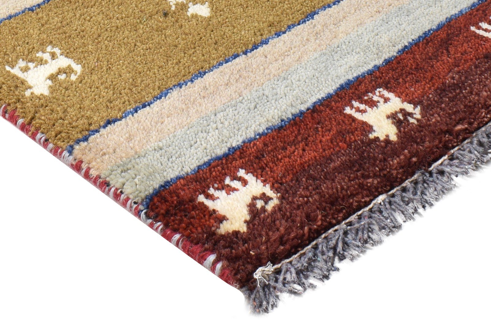 Mallissa 1X2 Rug Wool Multi Color Persian Hand Knotted Southwestern Tribal   7865182945429