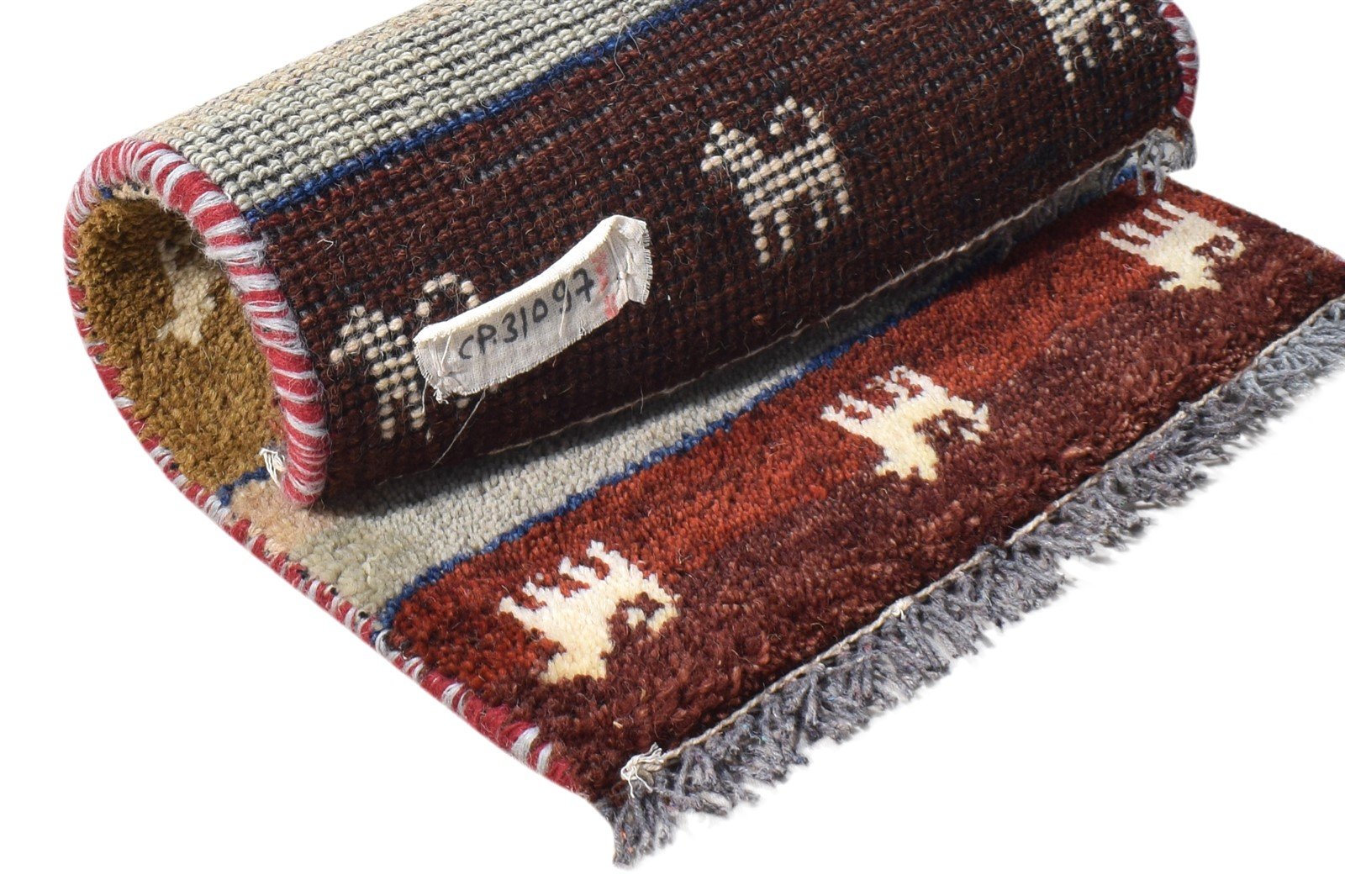 Mallissa 1X2 Rug Wool Multi Color Persian Hand Knotted Southwestern Tribal   7865182945429