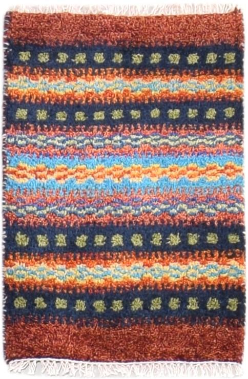 1X2 Rug Wool Multi Color Southwestern Hand Knotted American Tribal Small Carpet   7865057443989