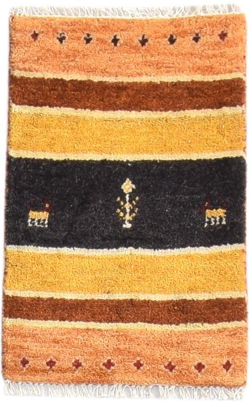 Aggy 1X2 Rug Wool Multi Color Southwestern Hand Knotted American Tribal   7865088639125