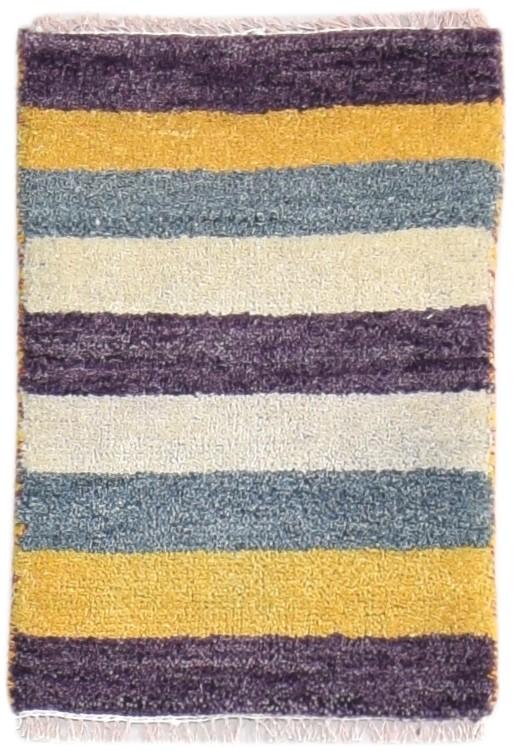 1X2 Rug Wool Multi Color Southwestern Hand Knotted Gabbeh Tribal Small Carpet   7865098961045