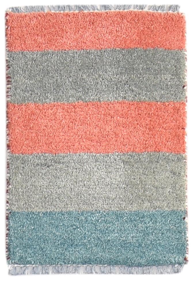 1X2 Rug Wool Multi Color Tribal Hand Knotted Gabbeh Southwestern Small Carpet   7864504025237