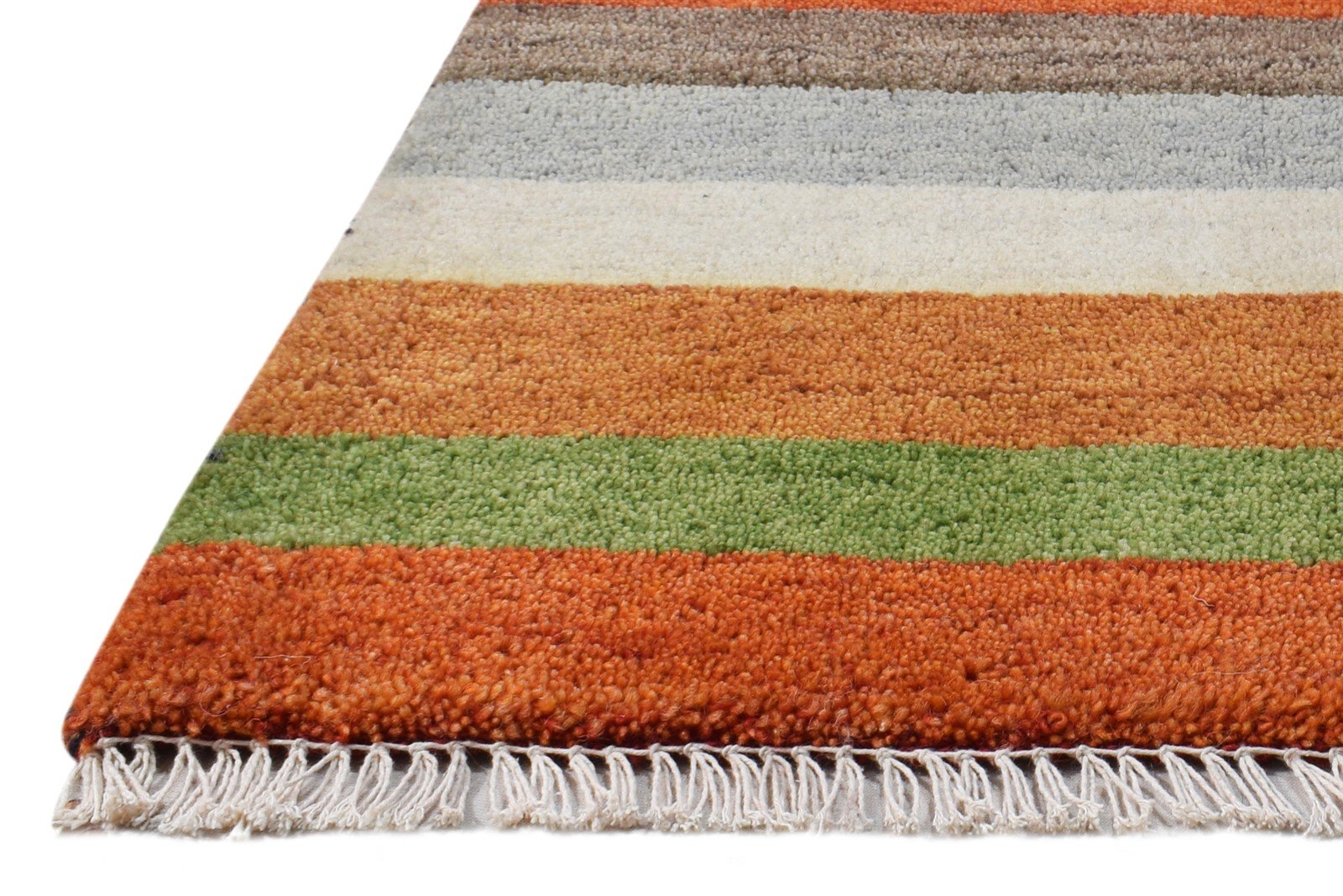 1X2 Rug Wool Multi Color Tribal Hand Knotted Southwestern Striped Small Carpet   7865184485525