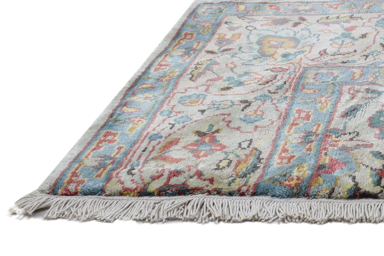 2'6 X 3' Rug Silk Grey Persian Hand Knotted Oushak Oriental Small Carpet   7864333009045
