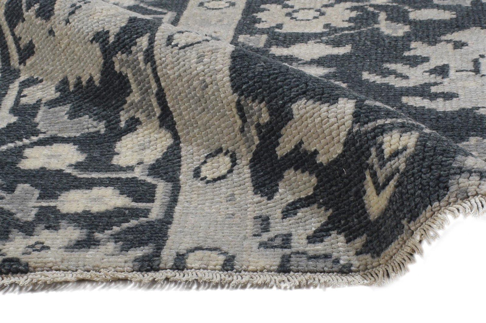 2'6 X 3' Rug Wool Charcoal Persian Hand Knotted Oushak Oriental Small Carpet   7864491704469