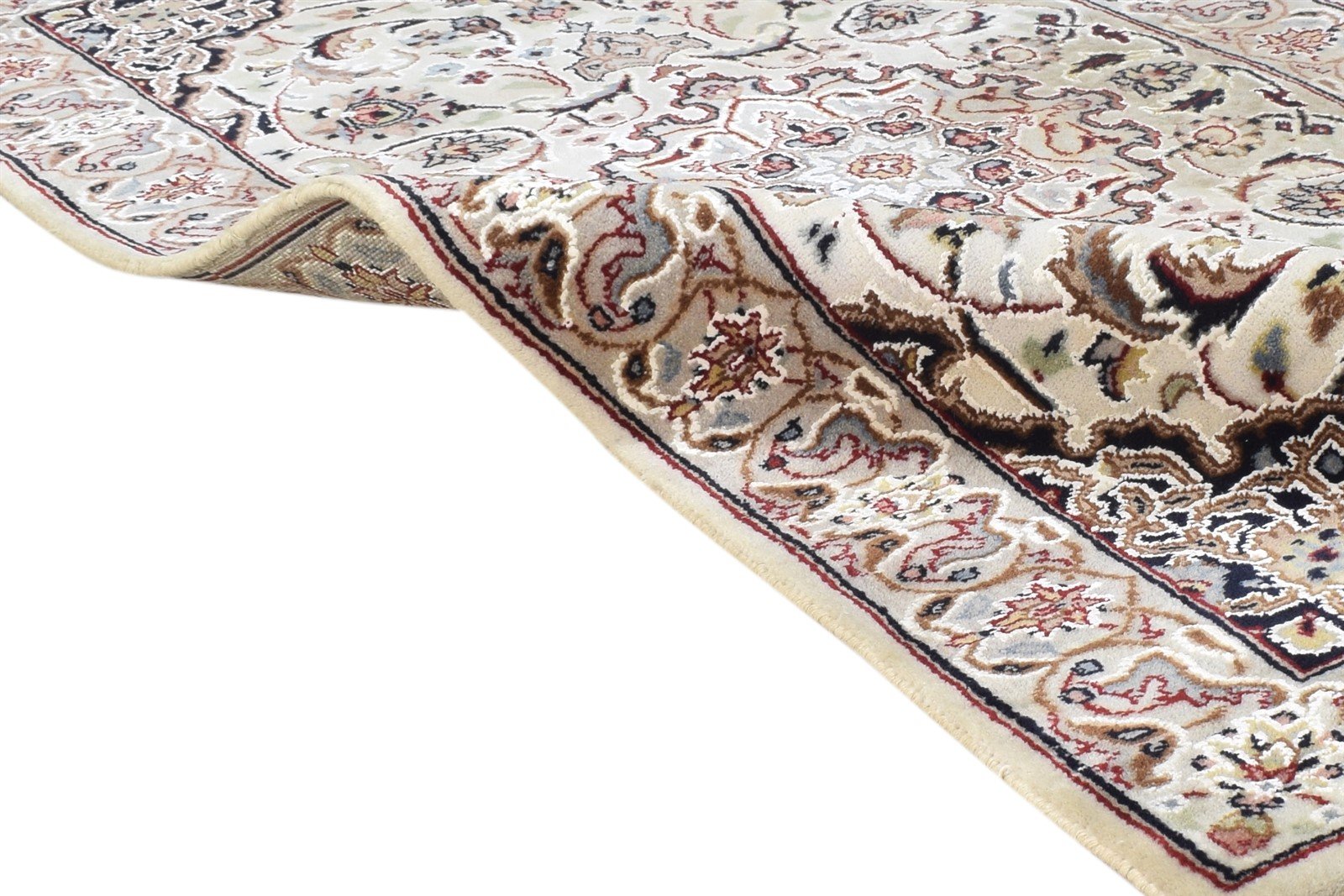 Helsa 2'6 X 5' Rug Wool Cream Persian Hand Knotted Nain Oriental   7864678383765