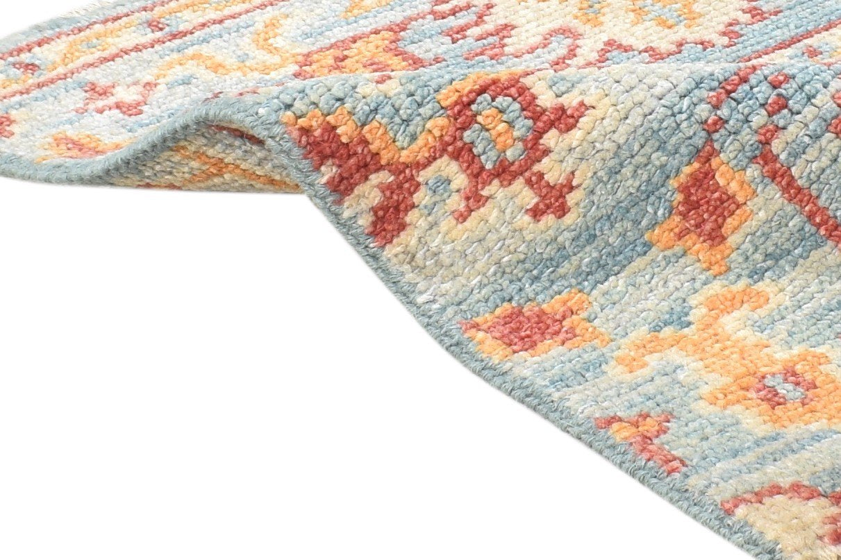2' X 2' Rug Wool Blue Persian Hand Knotted Oushak Oriental Small Carpet   7864927092885