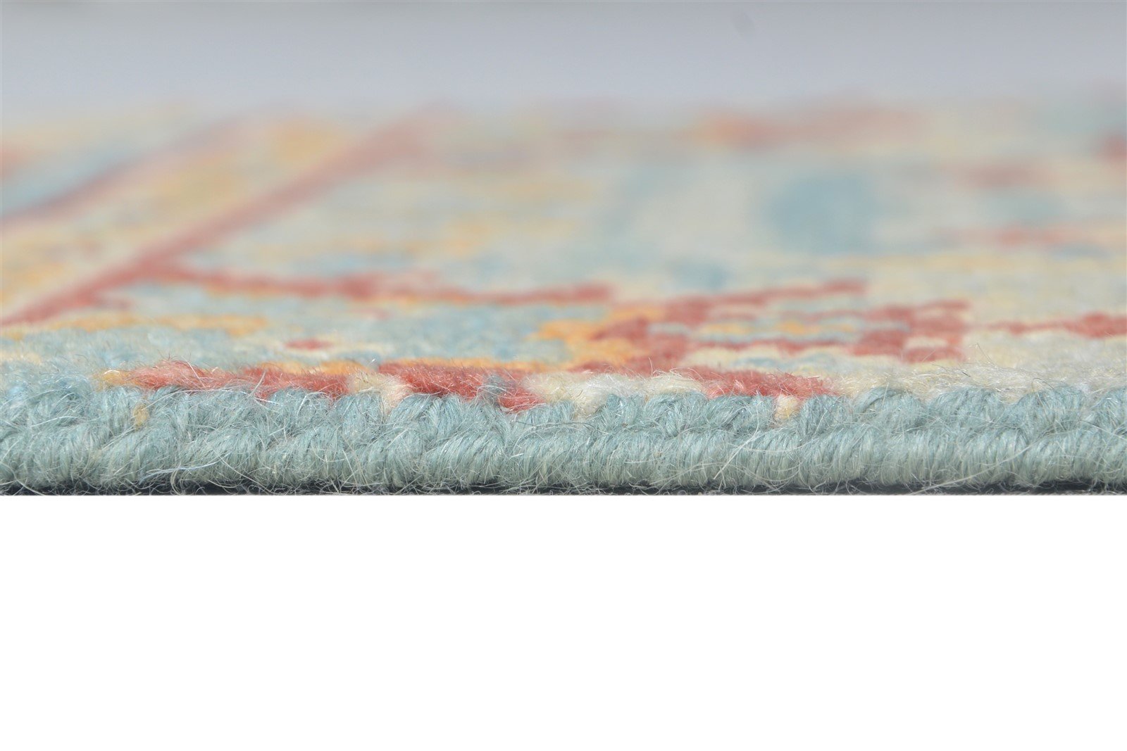 2' X 2' Rug Wool Blue Persian Hand Knotted Oushak Oriental Small Carpet   7864927092885