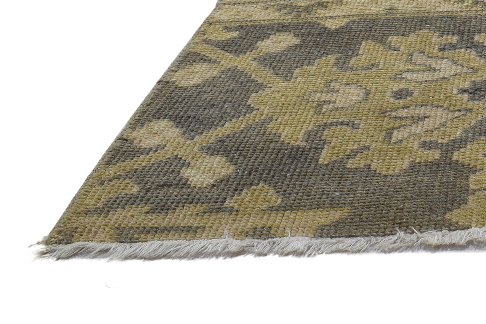 2' X 2' Rug Wool Charcoal Persian Hand Knotted Oushak Oriental Small Carpet   7864120082581