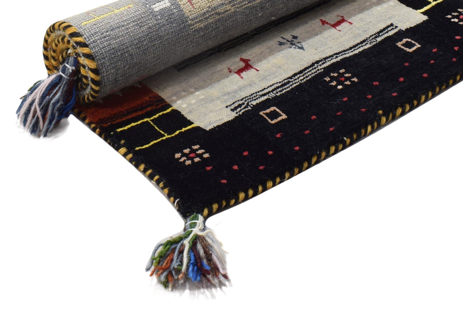 Cloris 2' X 2' Rug Wool Colorful Persian Handloom Gabbeh Oriental   7864817647765