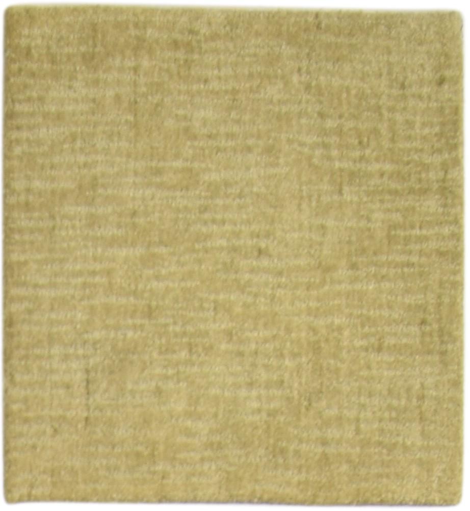 2' X 2' Rug Wool Green Modern Handloom Scandinavian Solid Small Carpet   7864125751445