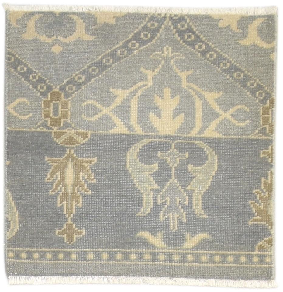 2' X 2' Rug Wool Grey Modern Hand Knotted Kazak Oriental Small Carpet   7864120934549