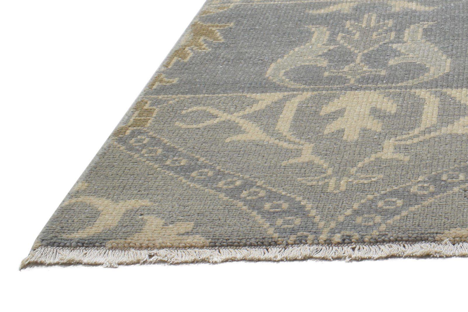 2' X 2' Rug Wool Grey Modern Hand Knotted Kazak Oriental Small Carpet   7864120934549