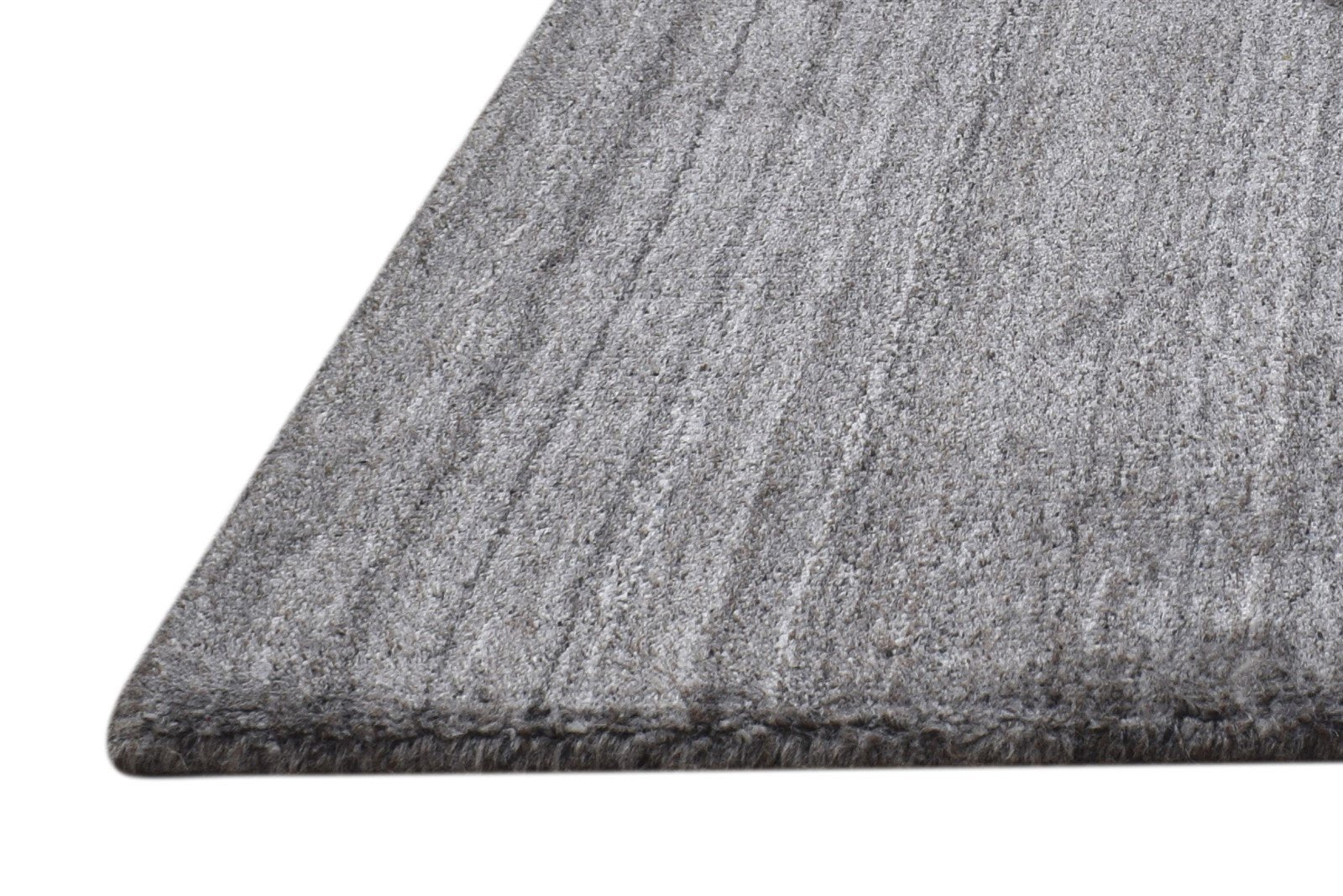 2' X 2' Rug Wool Grey Modern Handloom Scandinavian Solid Small Carpet   7864130076821