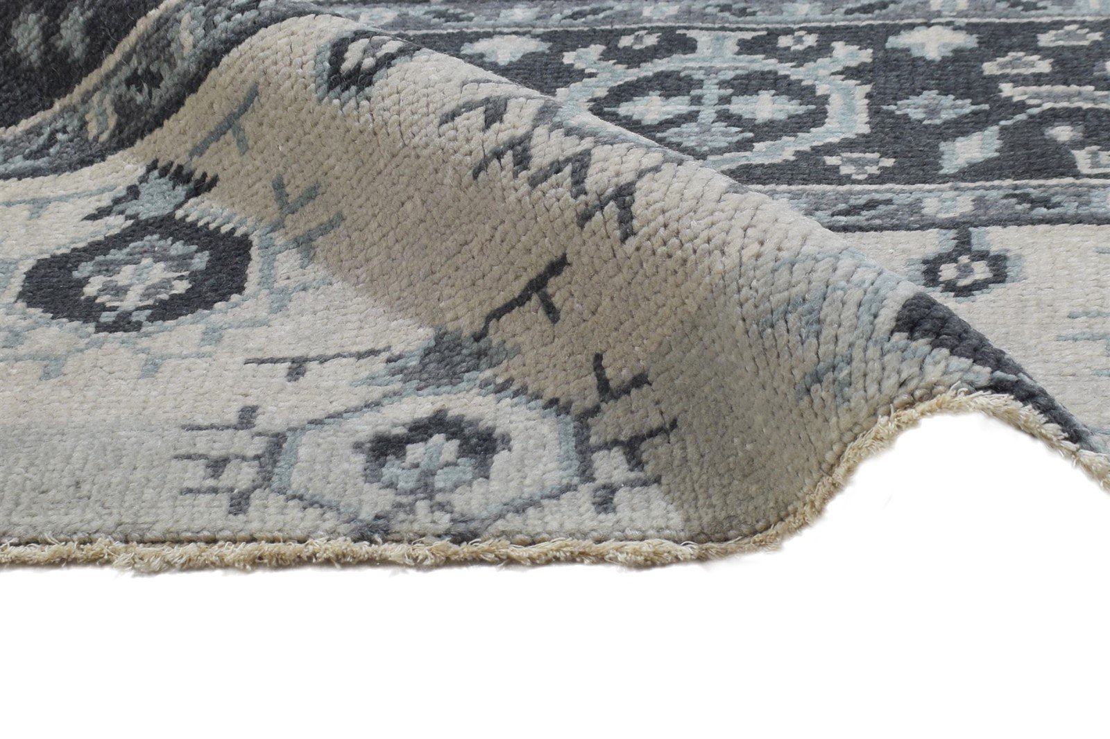 Annie 2' X 2' Rug Wool Sand Persian Hand Knotted Bokhara All-Over   7864843174037