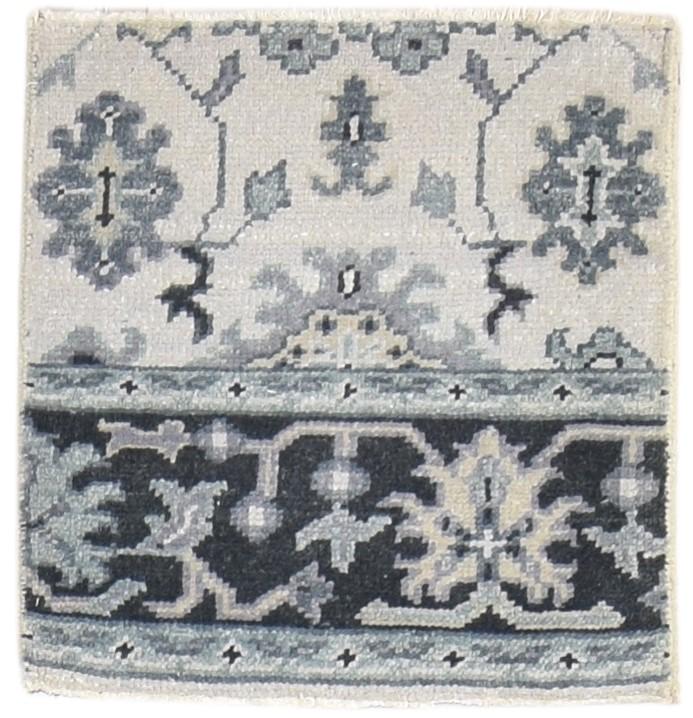 2' X 2' Rug Wool Sand Persian Hand Knotted Oushak Oriental Small Carpet   7864848580757