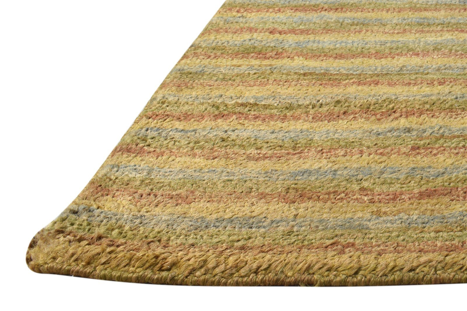 2' X 3' Rug Hemp Brown Modern Hand Knotted American Abstract Small Carpet   7865141231765