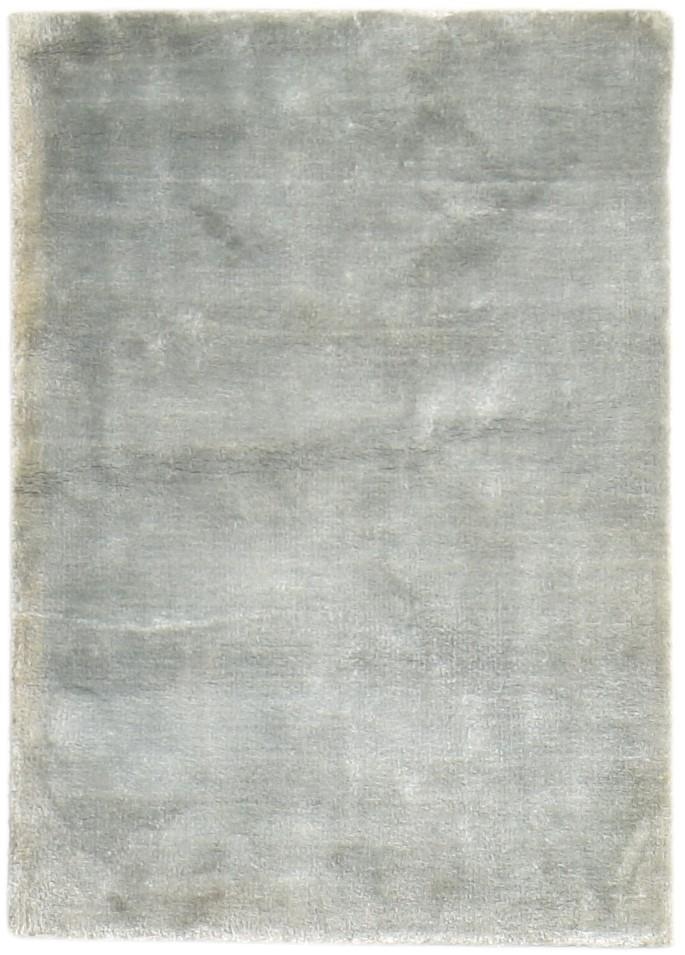 2' X 3' Rug Silk Grey Modern Hand Woven Scandinavian Solid Small Carpet   7865141821589